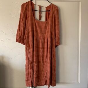 AE Rusty Rose Boho Babydoll Dress